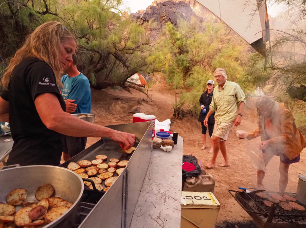 dinner on Grand Canyon