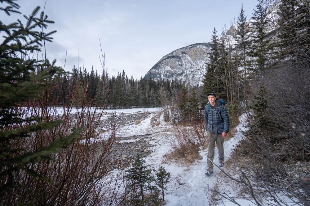 Jordan Ede leads a medicine walk through Cascade Ponds in Banff National Park. Pam LeBlanc photo