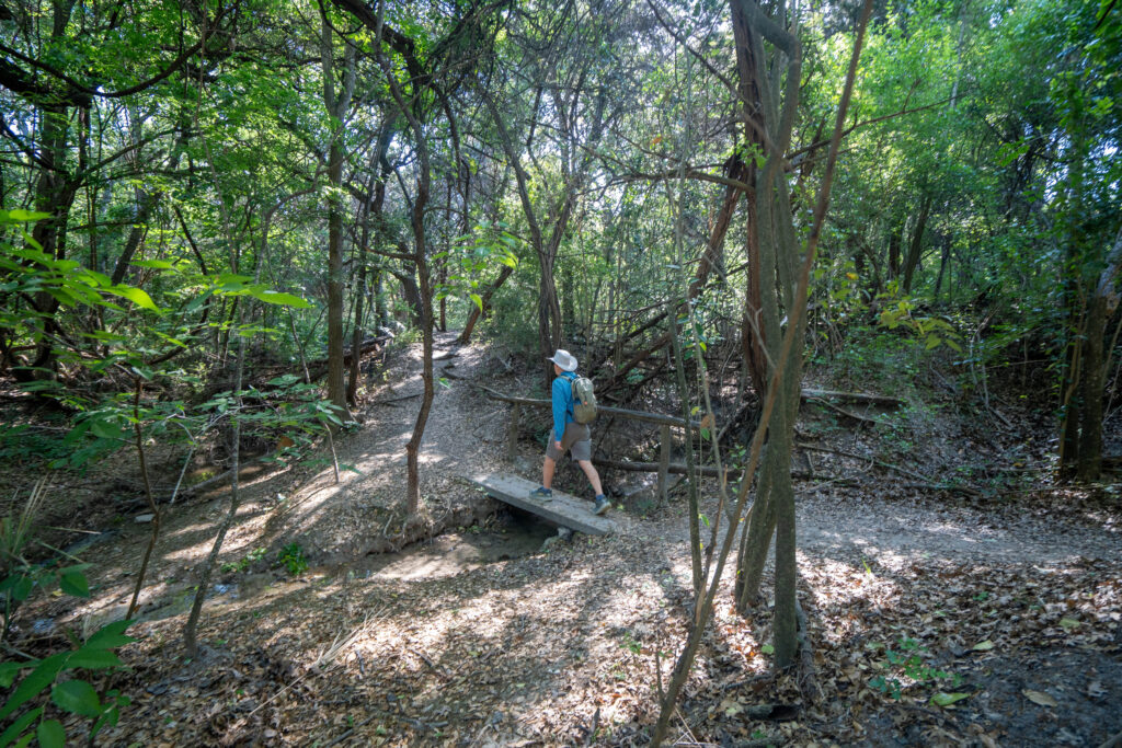 Chris LeBlanc hikes the Copperfield Nature Trails in northeast Austin. Pam LeBlanc photo