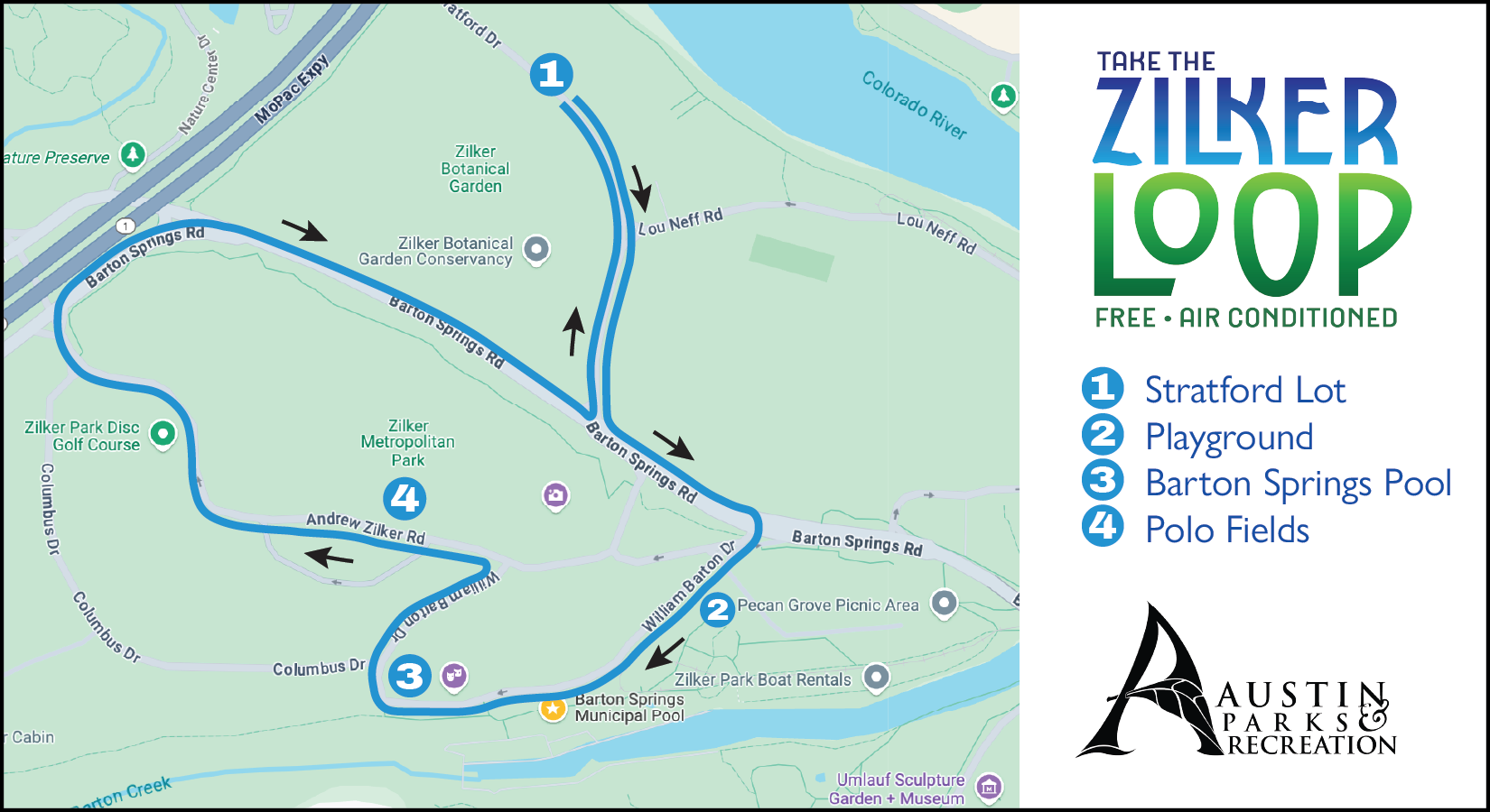 Zilker Park shuttle